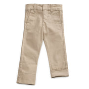Extra Slim Twill School Uniform Pant with Adjustable Waist and Length