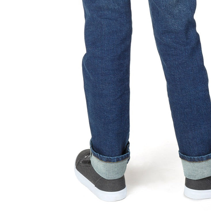 Skinny 7 Year Old Boy with Long Legs / Slim-Fit Denim Jeans
