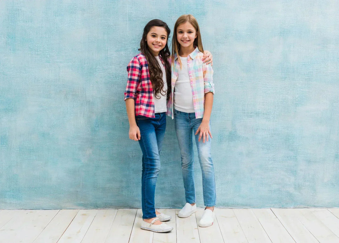 Two tall and lean kids