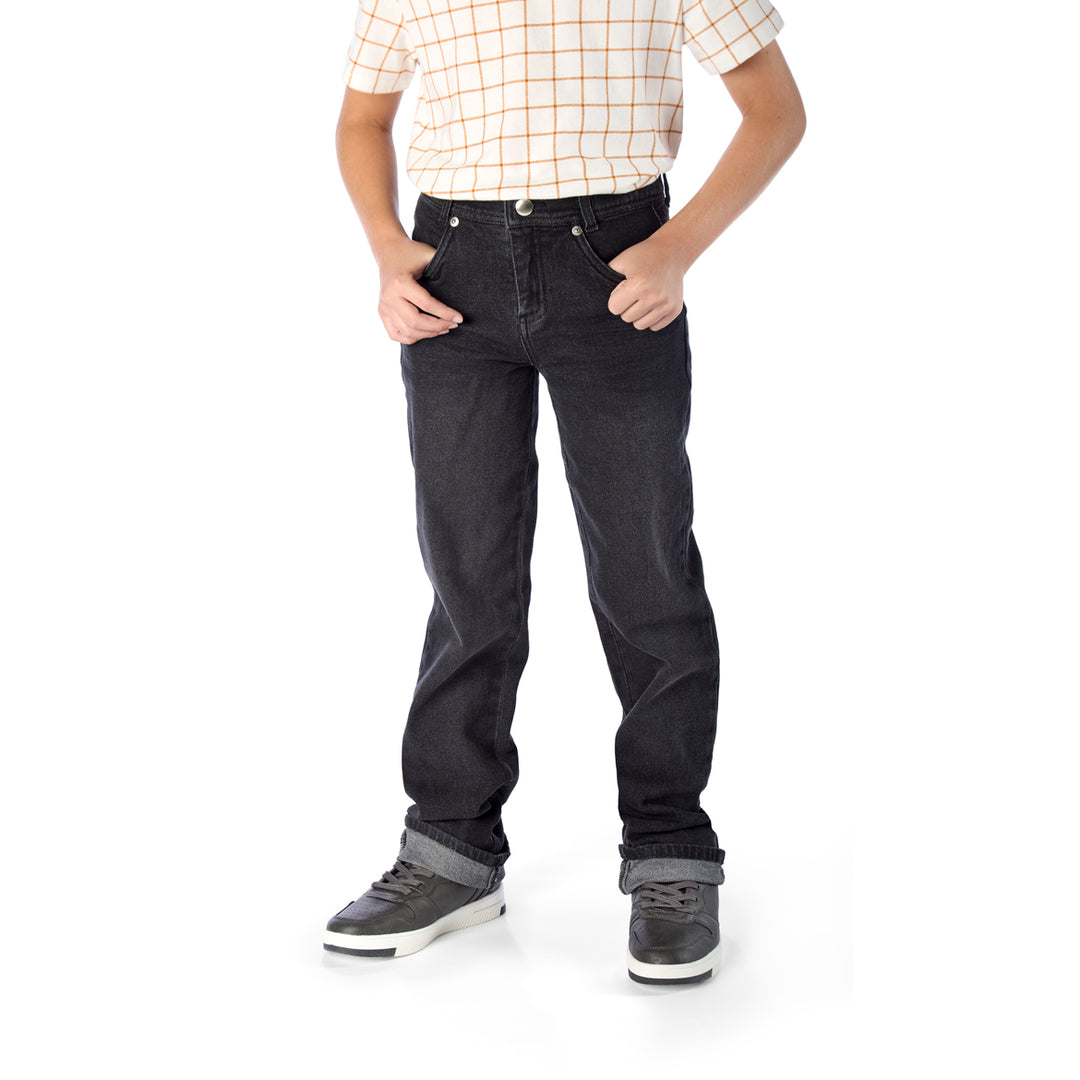 Black Extra Long Slim-Fit Jean for Tall Child