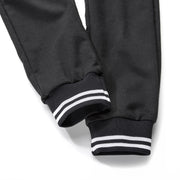 Pants for Peanuts Striped Cuff / Black Slim-Fit Kids Fleece Joggers
