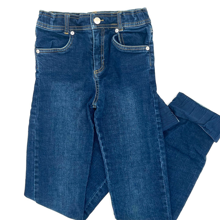 ♻️ Preloved: Cuffed Denim: Striped / Size: Maroon B
