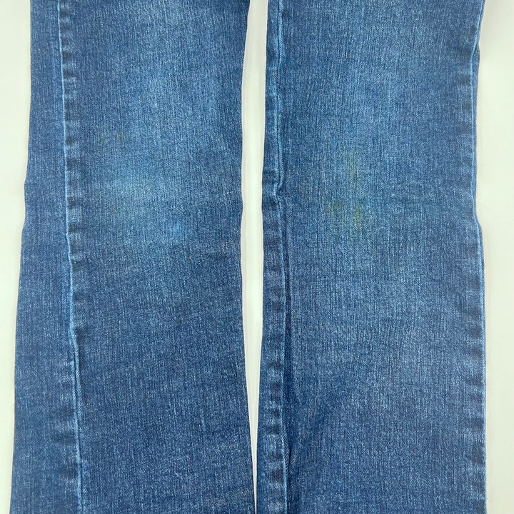 ♻️ Preloved: Cuffed Denim: Striped / Size: Maroon B