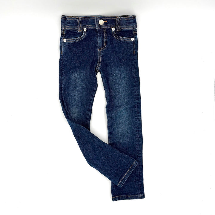 ♻️ Preloved: Lynn Cut Denim: Dark Wash / Size: Peach B