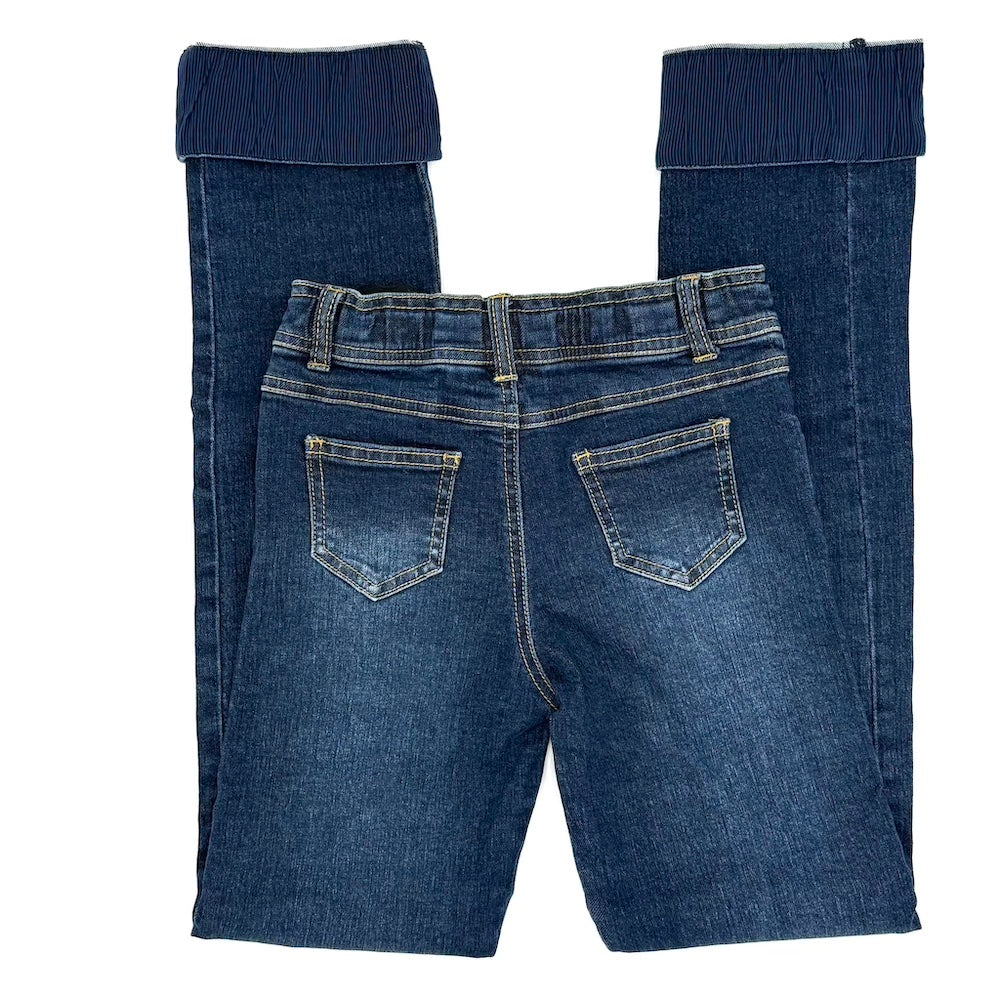 ♻️ Preloved: Cuffed Denim: Striped / Size: Cobalt B