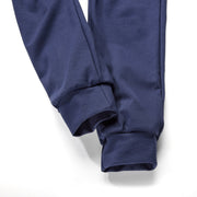Ankle Closeup of Navy Knit Jogger Pants by Pants for Peanuts