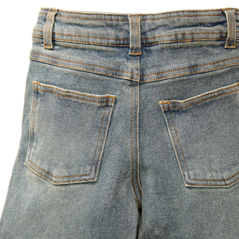 Back Pocket of Daphne Cut Wide Leg Jeans / Pants for Peanuts