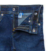 Kids Slim-Fit Cuffed Denim Jeans
