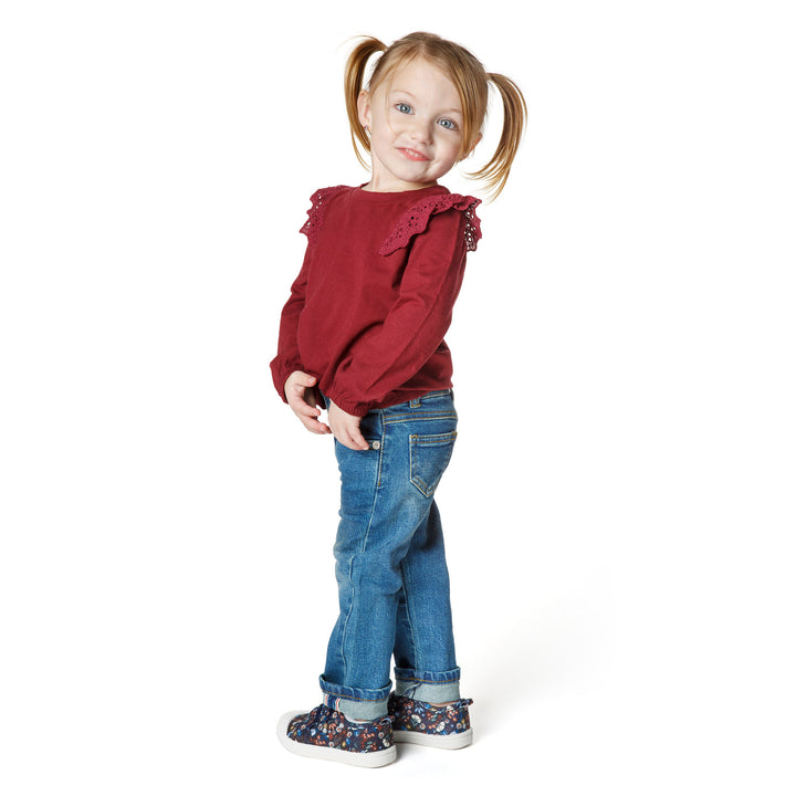 Skinny Toddler Girl's Jeans - Slim-Fit with Adjustable Waist / Pants for Peanuts
