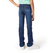 Extra Long, Slim Adjustable Length Cuffed Kids Denim Jeans / Gender Neutral