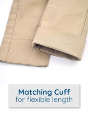 Slim-Fit Kids Twill Pants with added length  - Great for Tall Skinny Toddlers and for School Uniforms / Pants for Peanuts