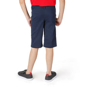 Kids Slim-Fit Twill Uniform Shorts / Flat Front / Extra Long / Discontinued